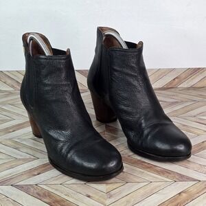 Camper Alicante Women Shoes Size 38 Ankle Black Heels Leather Chelsea Booties